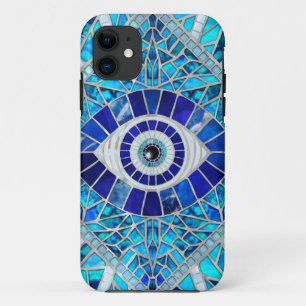 Evil Eye Amulet Mozaïek Kunst iPhone 11 Hoesje