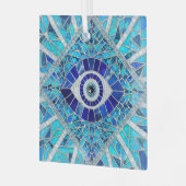 Evil Eye Amulet Mozaïek Kunst Glas Ornament (Voorkant links)