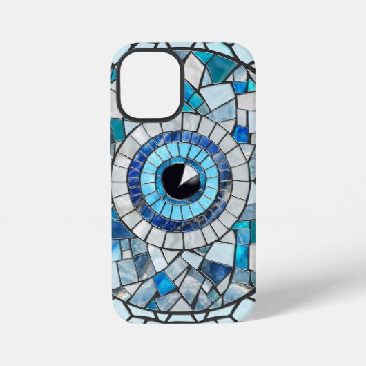 Evil Eye Amulet Mozaïek Kunst iPhone Hoesje (Achterkant)