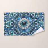 Evil Eye Amulet Mozaïek Mandala Art Bad Handdoek (Handdoek)