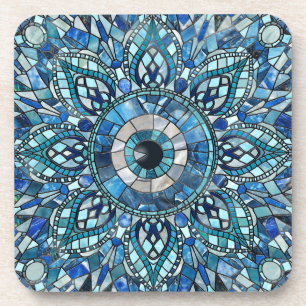 Evil Eye Amulet Mozaïek Mandala Art Bier Onderzetter
