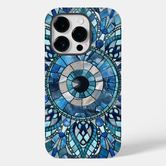 Evil Eye Amulet Mozaïek Mandala Art Case-Mate iPhone Case (Achterkant)