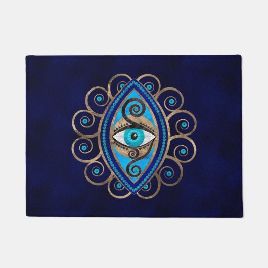 Evil Eye Amulet Ornament Deurmat (Voorkant)