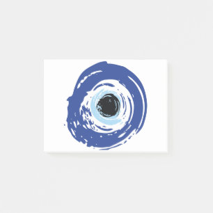 Evil Eye Artistic Blue Grieks Post-it® Notes