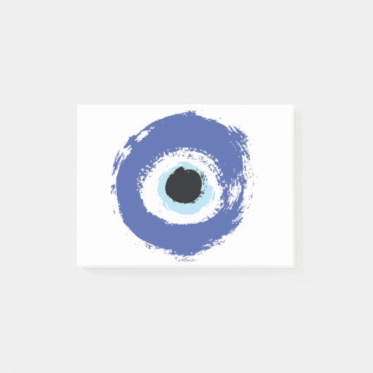 Evil Eye Artistic Blue Post-it® Notes (Voorkant)