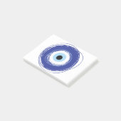 Evil Eye Artistic Blue Post-it® Notes (Schuin)
