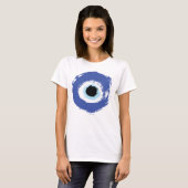 Evil Eye Artistic Blue T-shirt (Voorkant volledig)