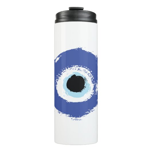 Evil Eye Artistic Blue Thermosbeker (Voorkant)