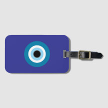 Evil Eye Bagagelabel met adres Kaart Pocket