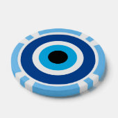 Evil Eye Blue Mati gelukssymbool Poker Chips (Enkel)