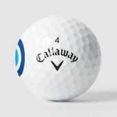 Evil Eye Blue Mati monogrammed Callaway balles de  (Logo)