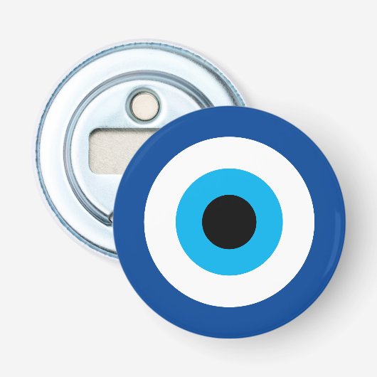 Evil Eye Blue Mati nazar symbole ouvre-bouteille (Devant)
