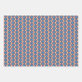Evil Eye Blue Mati patroon cadeau wrap sheets Inpakpapier Vel (Voorkant 3)