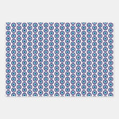 Evil Eye Blue Mati patroon cadeau wrap sheets Inpakpapier Vel (Voorkant 2)