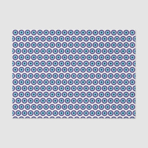 Evil Eye Blue Mati patroon cadeau wrap tissue papi Tissuepapier