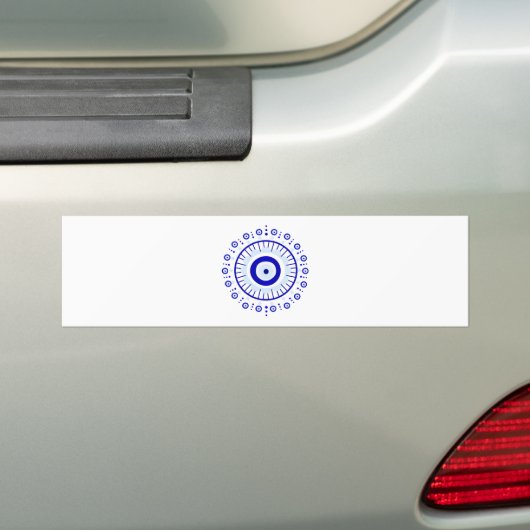 Evil Eye Burst Bumpersticker (Op auto)