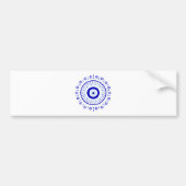 Evil Eye Burst Bumpersticker (Voorkant)