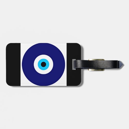 Evil Eye Charm Bagagelabel (Achterkant horizontaal)