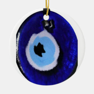 EVIL EYE CHARM BY LIZ LOZ KERAMISCH ORNAMENT