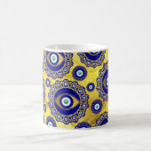 Evil Eye Charm Ornament Pattern Koffiemok (Center)
