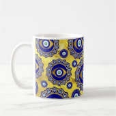 Evil Eye Charm Ornament Pattern Koffiemok (Links)