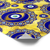 Evil Eye Charm Ornament Pattern Poster (Hoek)