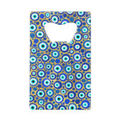 Evil Eye Charm Pattern Kredietkaart Flessenopener (Achterkant)