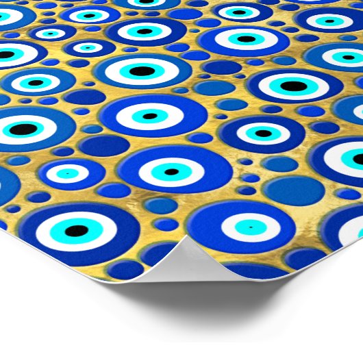 Evil Eye Charm Pattern Poster (Hoek)