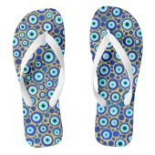 Evil Eye Charm Pattern Teenslippers (Voetbed)