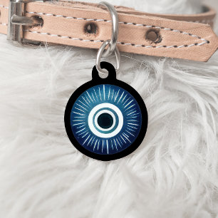 Evil Eye Dog Label - Gepersonaliseerde Pet ID Tag Huisdierpenning