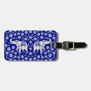 Evil Eye Elephant Good Luck Charm Bagagelabel