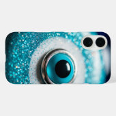 Evil Eye Glas Glitter Talisman Case-Mate iPhone Case (Achterkant (horizontaal))