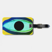 Evil Eye Good Luck Bagagelabel (Achterkant horizontaal)