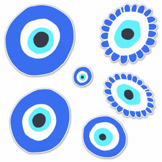 Evil Eye Good Luck Sticker (Voorkant)