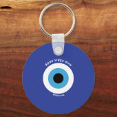Evil Eye Good Vibes Only Sleutelhanger (Achterkant)