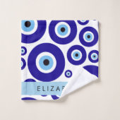 Evil Eye, Greek Eye, Turkish Eye, Mati, Your Name (Gant de toilette)