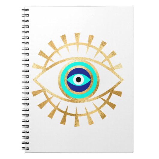 Evil Eye in Groen Notitieboek (Voorkant)