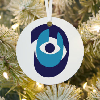 Evil Eye Kerstversiering – Modern Nazar Amulet Metalen Ornament