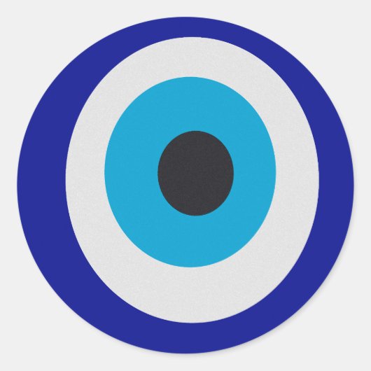 Evil Eye Modern Fortune Teller Ronde Sticker (Voorkant)