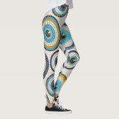 Evil Eye Mosaic Tile Pattern Leggings (Rechts)
