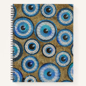 Evil Eye Mosaic Tile Pattern Notitieboek (Voorkant)