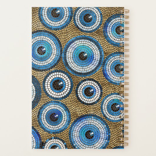 Evil Eye Mosaic Tile Pattern Planner (Achterkant)