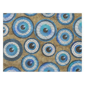 Evil Eye Mosaic Tile Pattern Tafelkleed (Voorkant (Horizontaal))