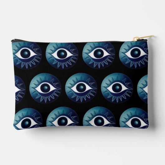 Evil Eye Patroon Make-up Bag Cosmetische Pouch Etui (Achterkant)