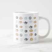 Evil Eye Pattern Extra Grote Beker (Rechts)