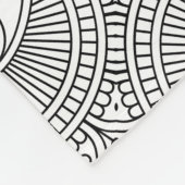 Evil Eye Pattern Fleece Deken (Hoek)