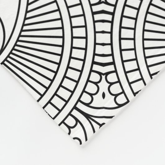 Evil Eye Pattern Fleece Deken (Hoek)