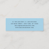 Evil Eye Pattern, Greek Eye, Nazar, Yoga Teacher Mini Visitekaartje (Achterkant)