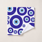 Evil Eye Pattern, Greek Eye, Turkish Eye, Nazar (Gant de toilette)