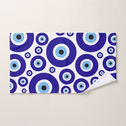 Evil Eye Pattern, Greek Eye, Turkish Eye, Nazar Bad Handdoek (Handdoek)